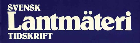 Lantmateritidskrift 1978_head