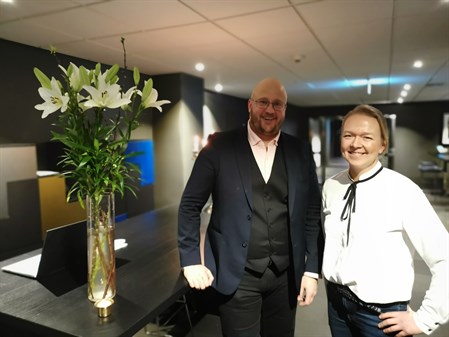 Mikael Andersson och Sara Haasmark